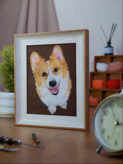 Custom Wool Painted Pet Portrait