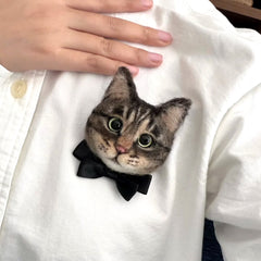 Personalized 3D Wool Felt Pet Portrait – Bag Charm Custom