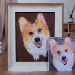 Custom Wool Painted Pet Portrait