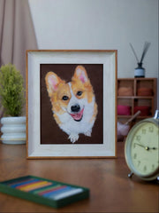Custom Wool Painted Pet Portrait