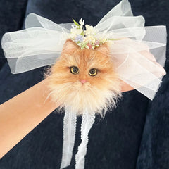 Personalized 3D Wool Felt Pet Portrait – Bag Charm Custom